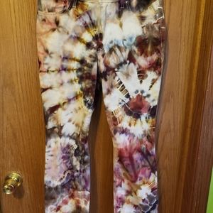 Tie dye jeans